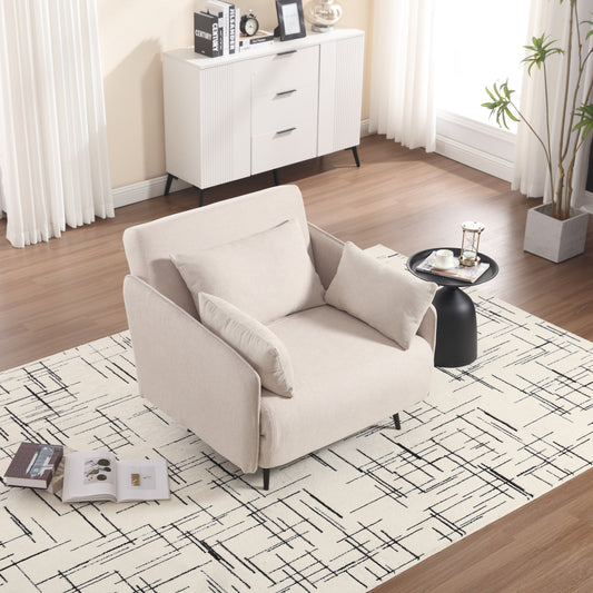 Coolmore Canapé multifonctionnel réglable, fauteuil convertible et lit d'appoint