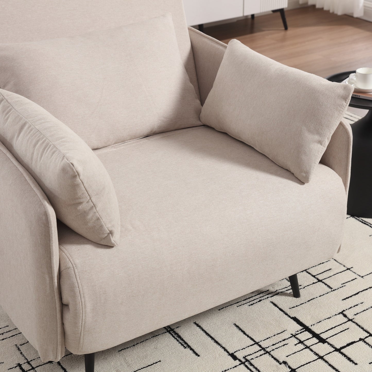 Coolmore Canapé multifonctionnel réglable, fauteuil convertible et lit d'appoint