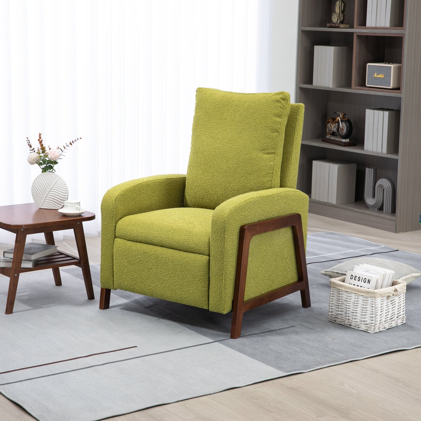 Fauteuil inclinable réglable Coolmore pour home cinéma, canapé inclinable simple en tissu - 29,53 x 30,71 x 40,16