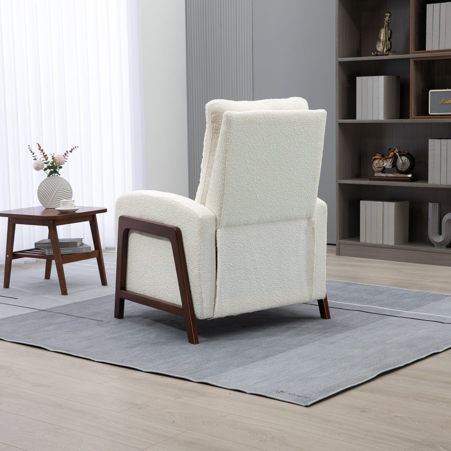 Fauteuil inclinable réglable Coolmore pour home cinéma, canapé inclinable simple en tissu - 29,53 x 30,71 x 40,16