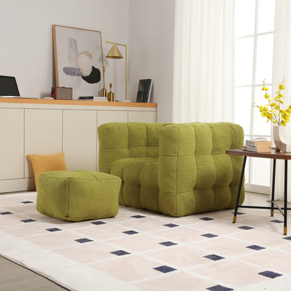 Fauteuil simple Coolmore, assise confortable, moelleux et confortable, idéal pour un petit salon. Canapé simple