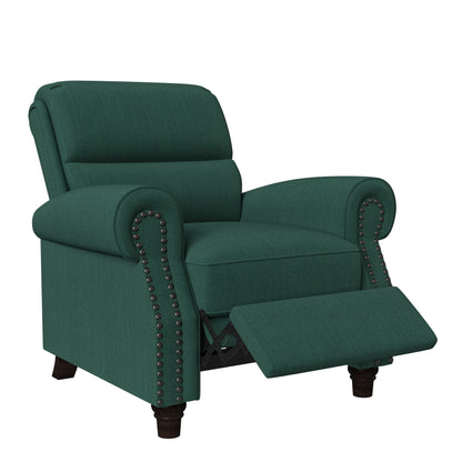 Fauteuil inclinable à dossier rabattable en lin Jessie de Copper Grove