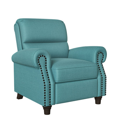 Fauteuil inclinable à dossier rabattable en lin Jessie de Copper Grove