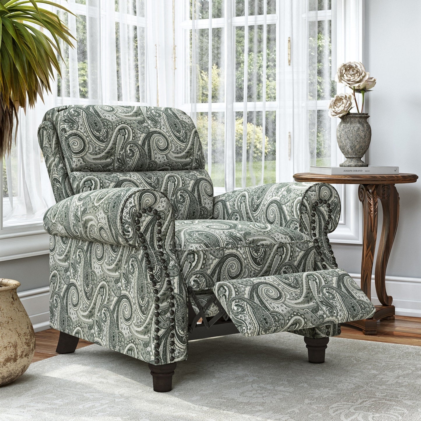 Fauteuil inclinable à dossier poussé Jessie ProLounger Paisley de Copper Grove