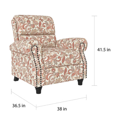 Fauteuil inclinable à dossier poussé Jessie ProLounger Paisley de Copper Grove