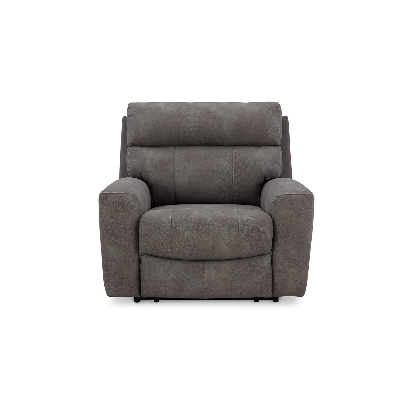 Fauteuil inclinable électrique Corbin, réglable, port USB, similicuir gris