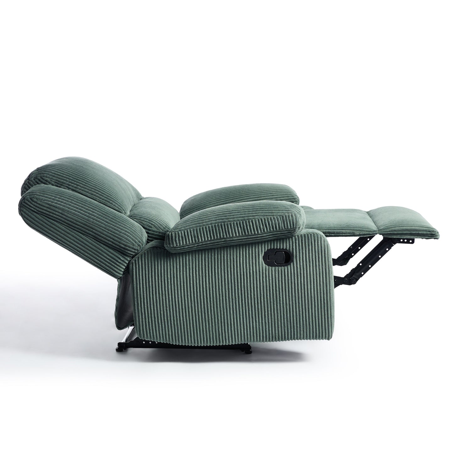 Fauteuil inclinable réglable en velours côtelé pour salon