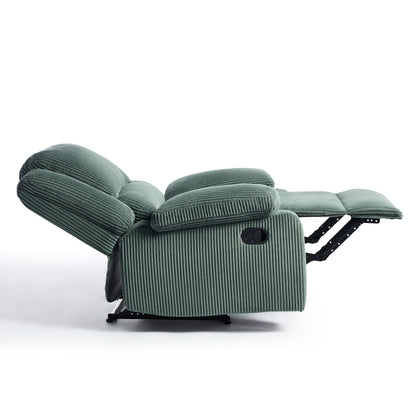 Fauteuil inclinable réglable en velours côtelé pour salon
