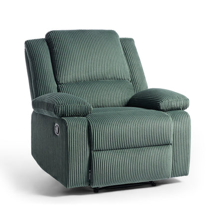 Fauteuil inclinable réglable en velours côtelé pour salon