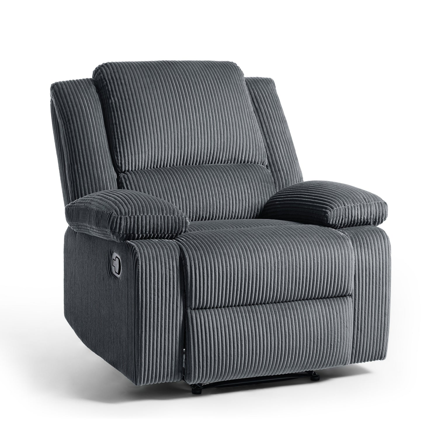 Fauteuil inclinable réglable en velours côtelé pour salon