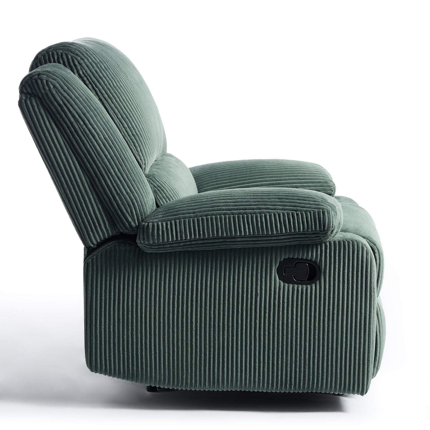 Fauteuil inclinable réglable en velours côtelé pour salon