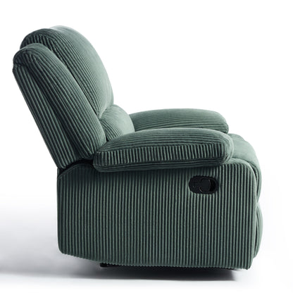 Fauteuil inclinable réglable en velours côtelé pour salon