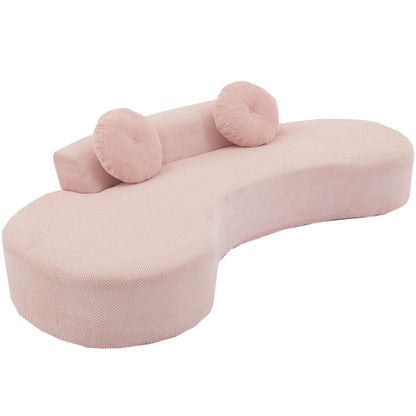 Canapé nuage en velours côtelé avec coussins