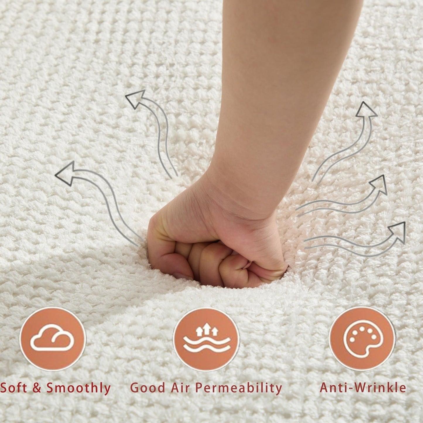 Canapé nuage en velours côtelé avec coussins