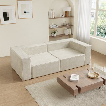 Canapés de compression confortables en velours côtelé