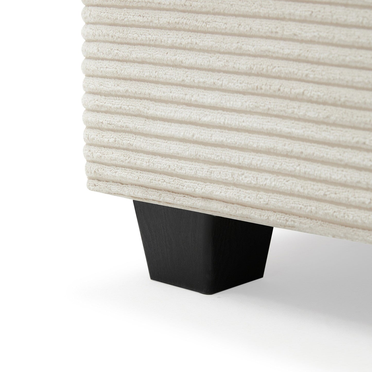 Canapé sectionnel en velours côtelé, canapé nuage en L avec port de chargement USB, porte-gobelet, canapé-lit à assise profonde avec méridienne de 50 cm