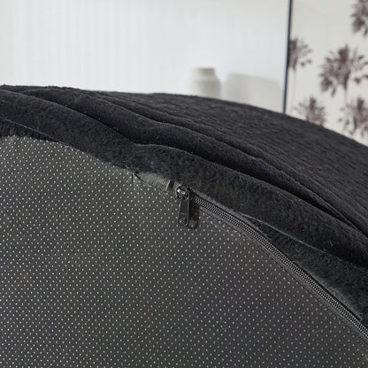 Canapé simple en velours côtelé éponge, aucun assemblage requis