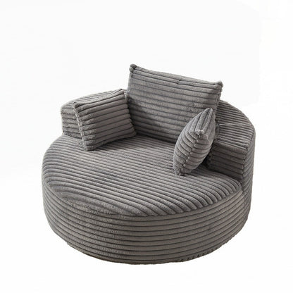 Canapé simple en velours côtelé éponge, aucun assemblage requis