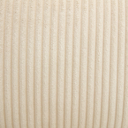 Canapé 3 places rembourré en velours côtelé avec coussins amovibles