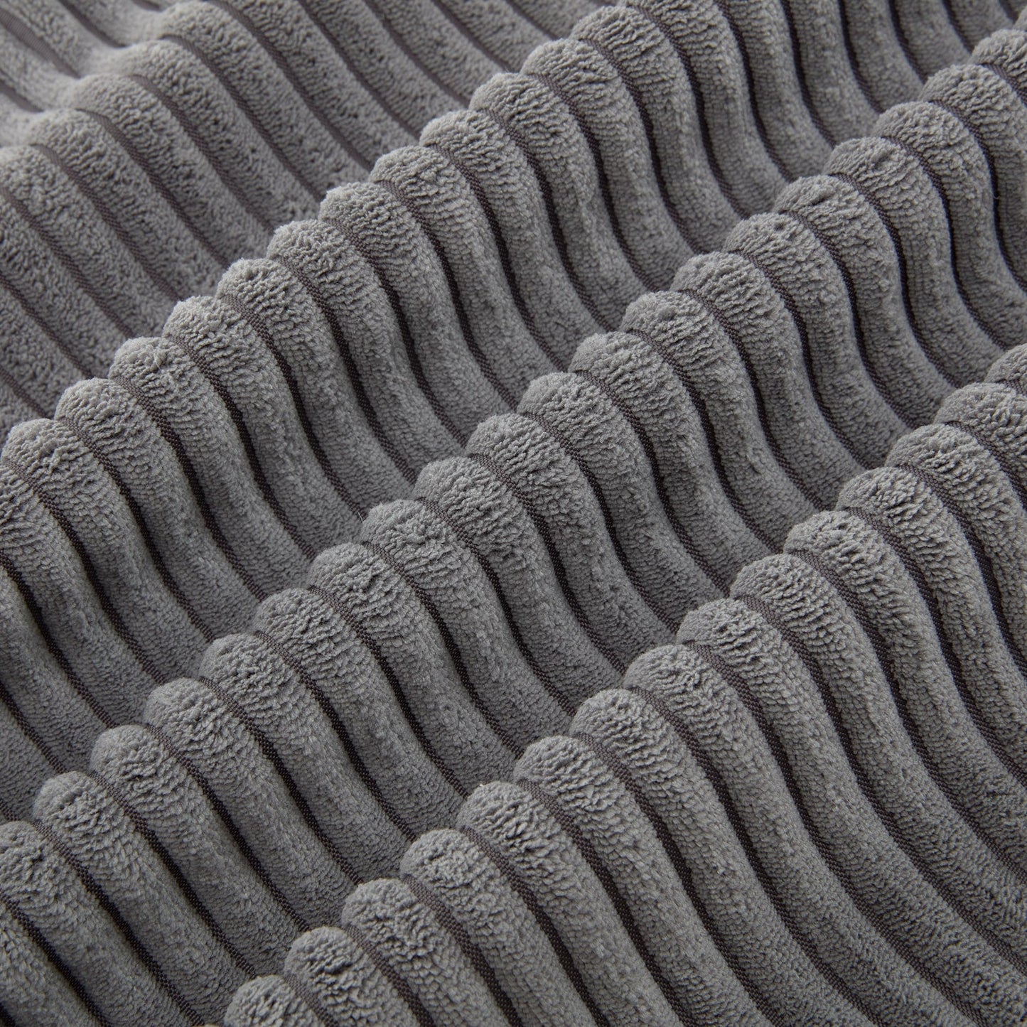 Canapé 3 places rembourré en velours côtelé avec coussins amovibles