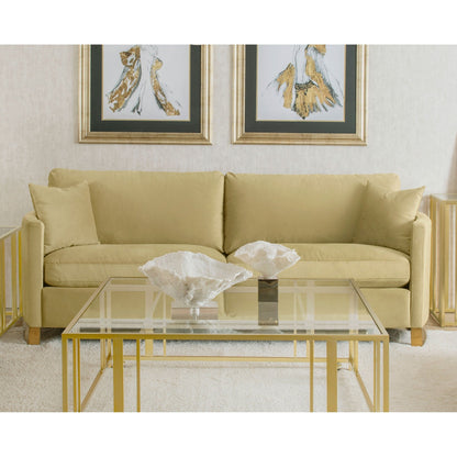 Canapé Corliss rembourré à accoudoirs incurvés Camel