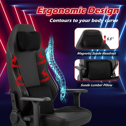 Chaise de jeu ergonomique Costway à dossier haut et à bascule - Voir les détails