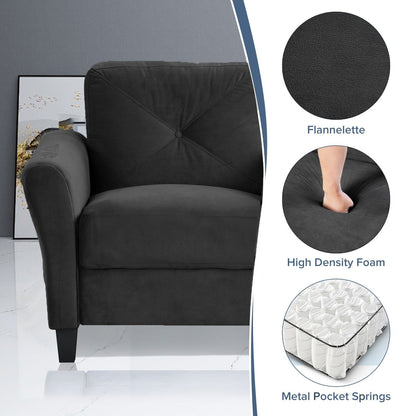 Canapés sectionnels confortables pour salon, chambre, bureau, petit espace, 3 places