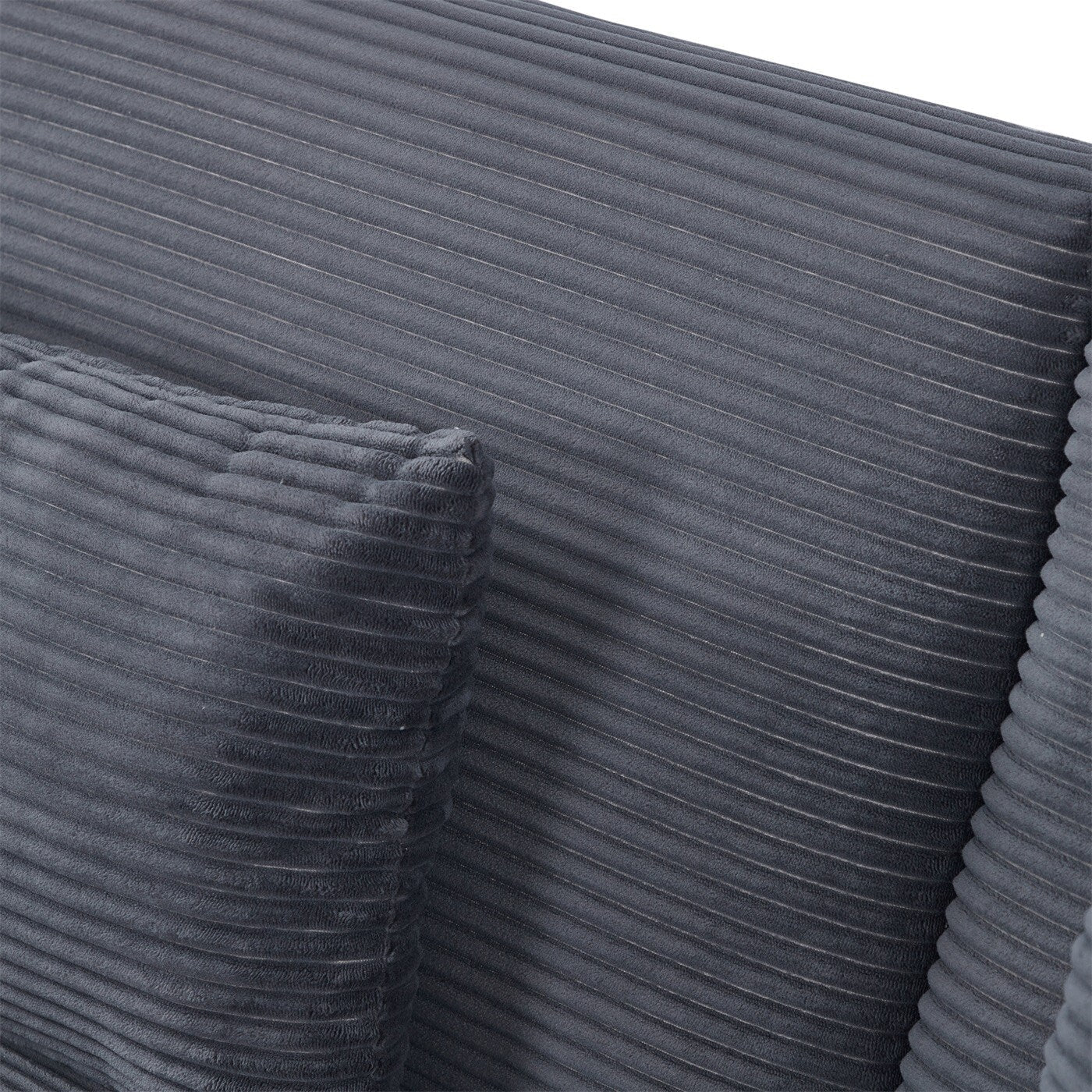 Canapé-lit en velours côtelé avec 2 coussins pour salon et chambre à coucher