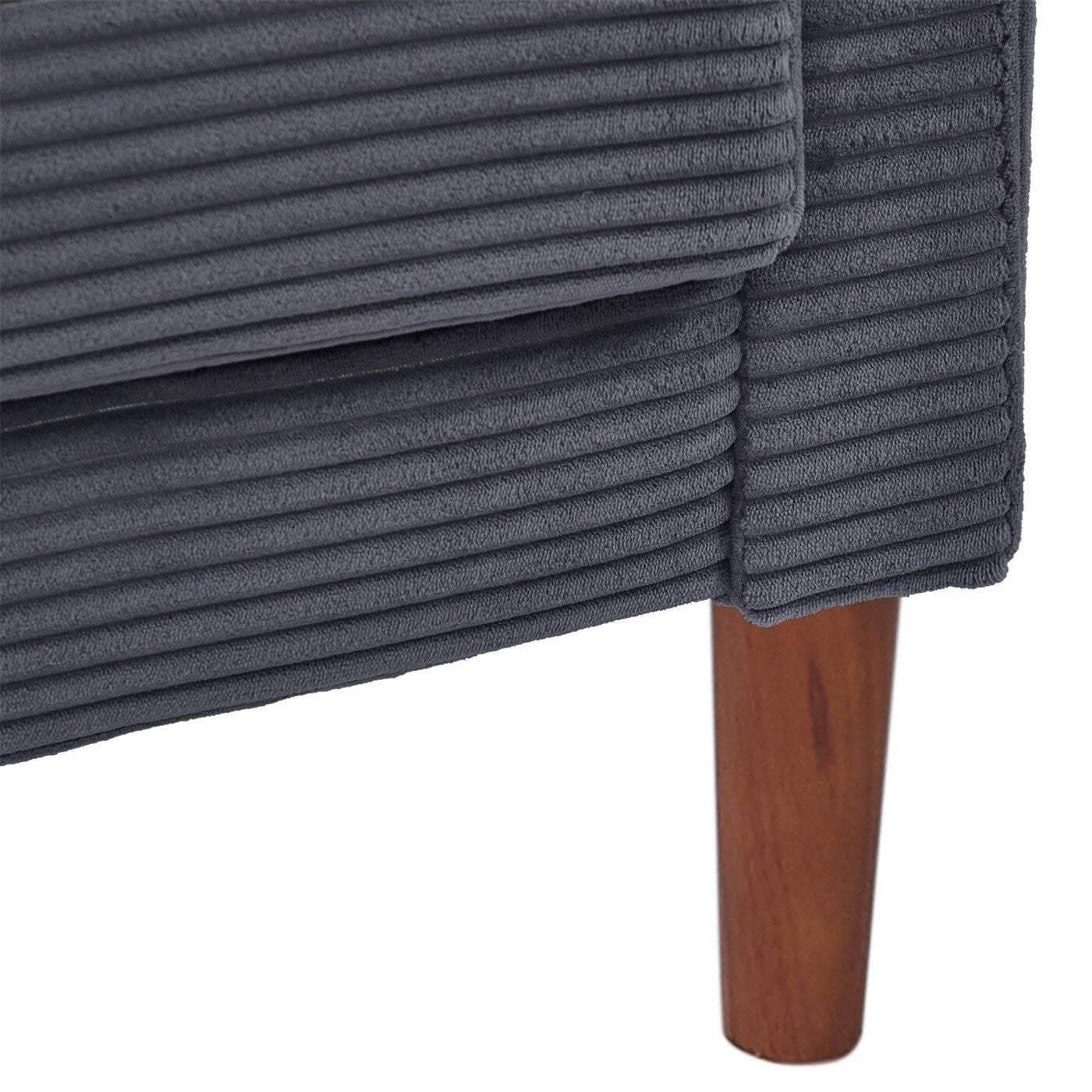 Canapé-lit en velours côtelé avec 2 coussins pour salon et chambre à coucher