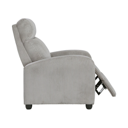 Fauteuil inclinable Covelo en velours côtelé