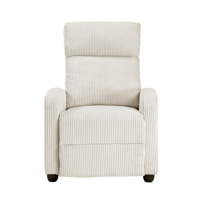 Fauteuil inclinable Covelo en velours côtelé
