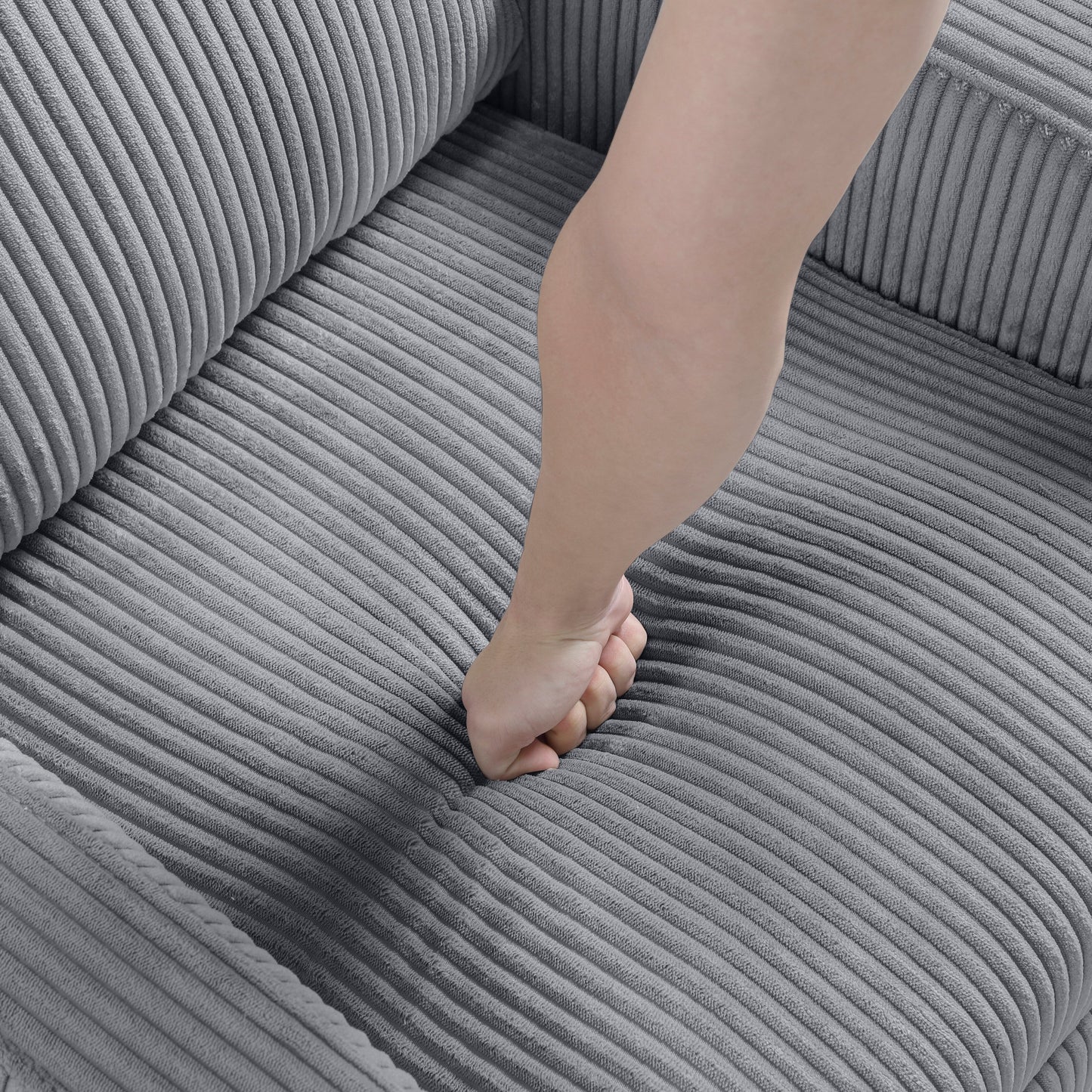 Fauteuil inclinable Covelo en velours côtelé