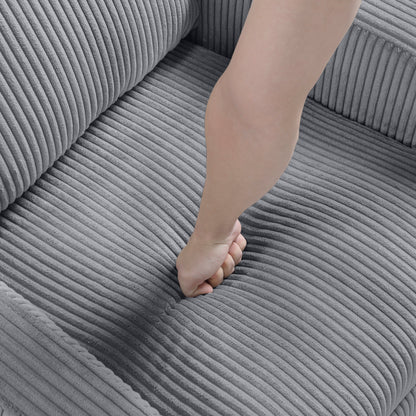 Fauteuil inclinable Covelo en velours côtelé