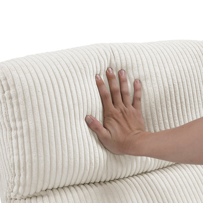 Fauteuil inclinable Covelo en velours côtelé