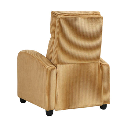 Fauteuil inclinable Covelo en velours côtelé