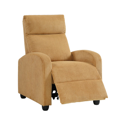 Fauteuil inclinable Covelo en velours côtelé