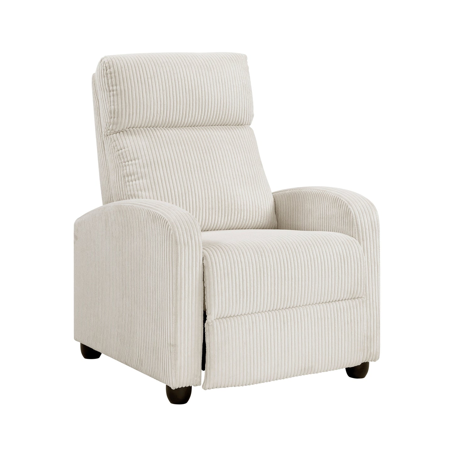 Fauteuil inclinable Covelo en velours côtelé