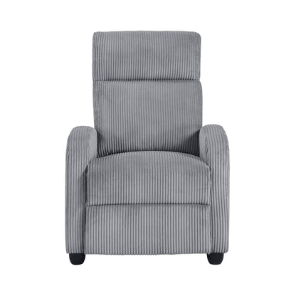 Fauteuil inclinable Covelo en velours côtelé