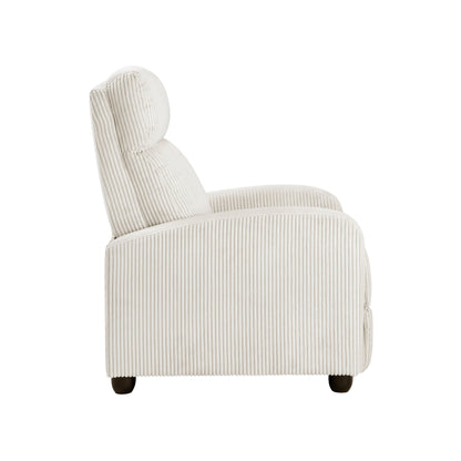 Fauteuil inclinable Covelo en velours côtelé