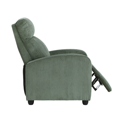 Fauteuil inclinable Covelo en velours côtelé