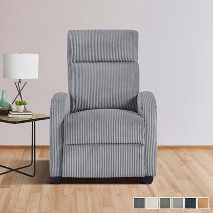 Fauteuil inclinable Covelo en velours côtelé