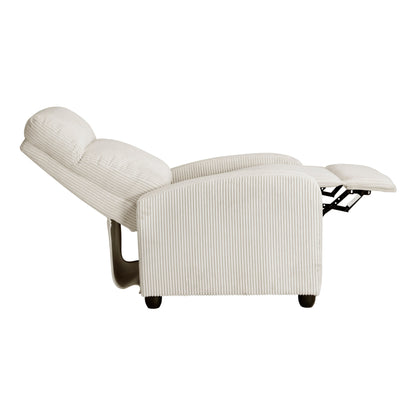 Fauteuil inclinable Covelo en velours côtelé