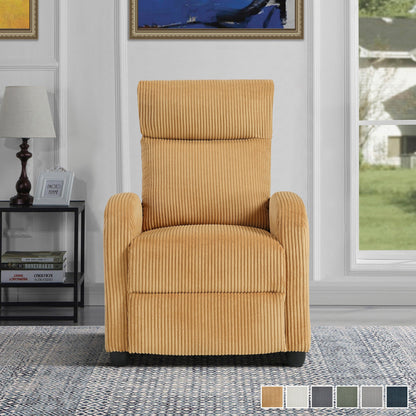 Fauteuil inclinable Covelo en velours côtelé