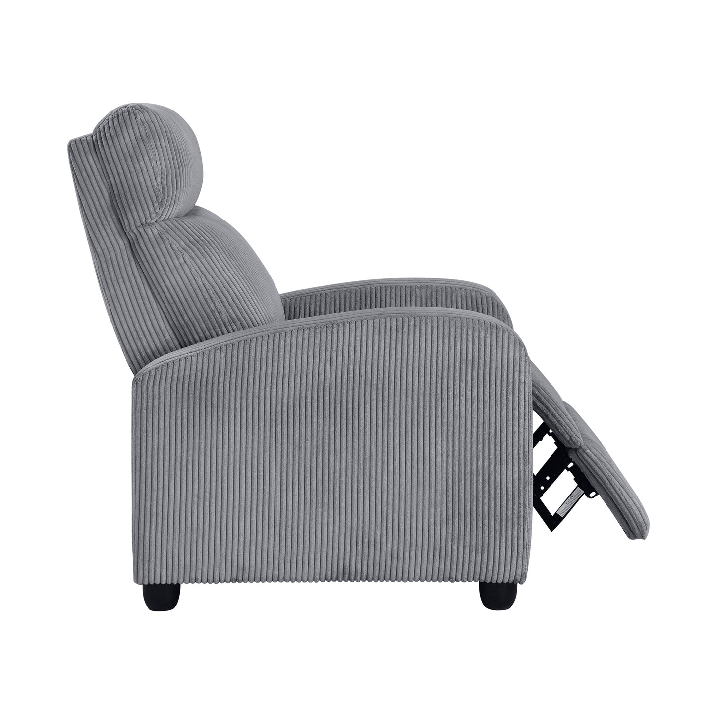 Fauteuil inclinable Covelo en velours côtelé