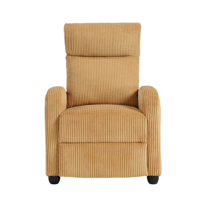 Fauteuil inclinable Covelo en velours côtelé