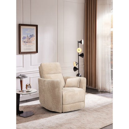 Fauteuil inclinable pivotant manuel en microfibre confortable