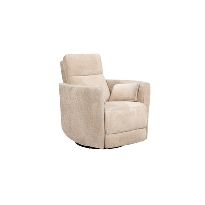 Fauteuil inclinable pivotant manuel en microfibre confortable