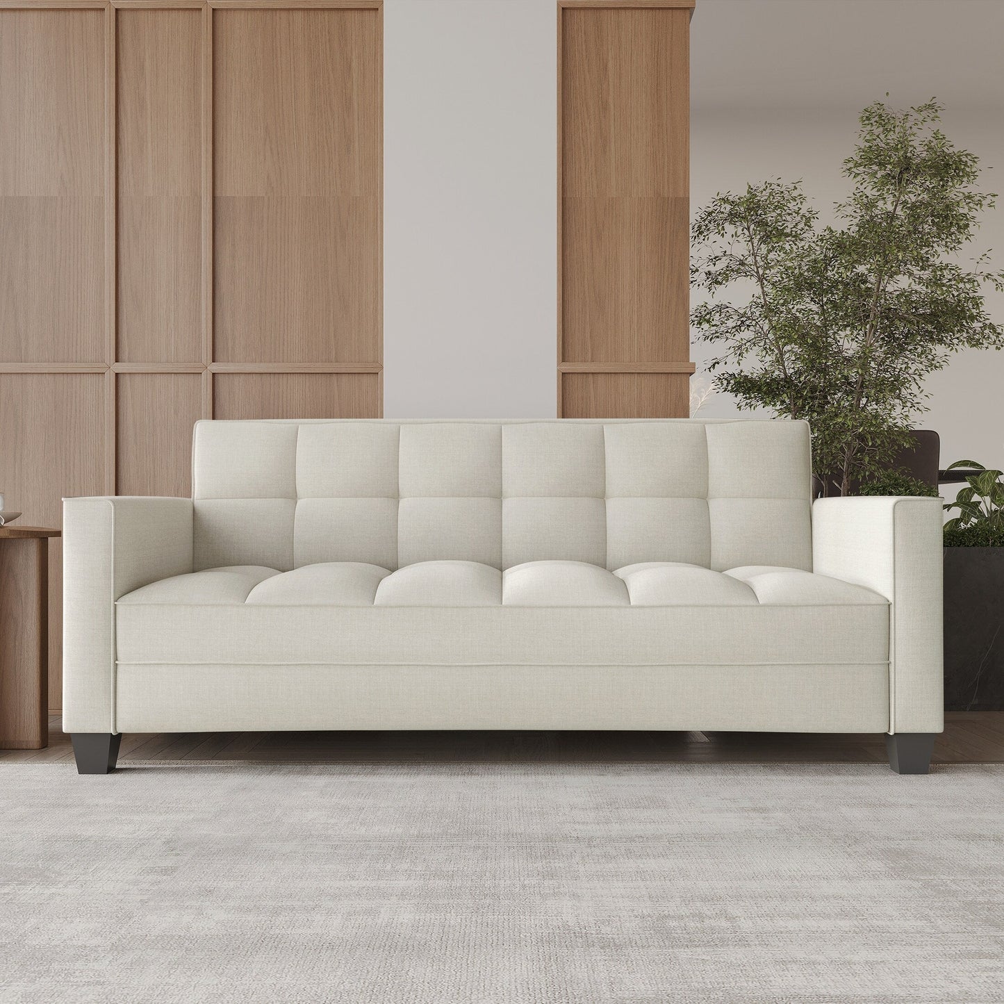 Canapé rembourré en lin moderne et chic de CraftPorch