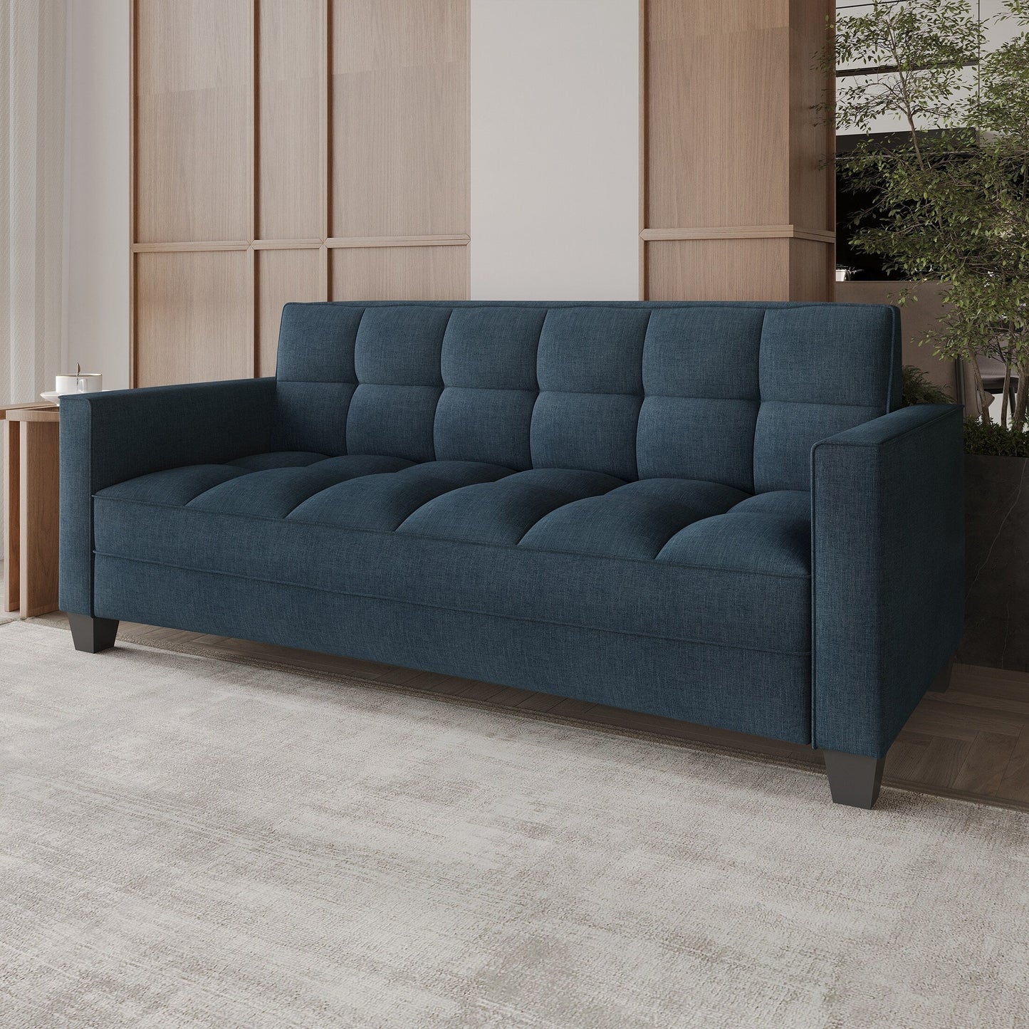 Canapé rembourré en lin moderne et chic de CraftPorch