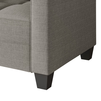 Canapé rembourré en lin moderne et chic de CraftPorch